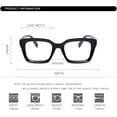 thumbnail image 6 of EYLRIM Classic Thick Square Frame Clear Lens Glasses for Women Men Non Prescription Eyeglasses, 6 of 10