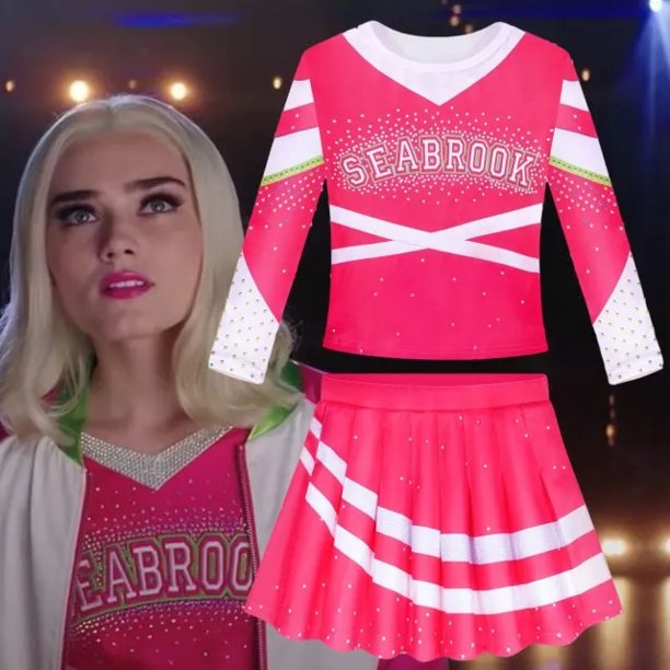 Zombies Cheerleader Costumes Dress dress up Kids/Adult Cosplay