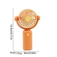 thumbnail image 2 of Ohufall 3 Speed USB Rechargeable Mini Fan Adjustable Angle Portable Handheld Cooling Fan Summer Essential, 2 of 2