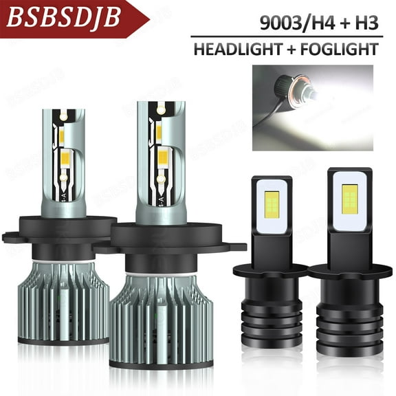 For Chevy Aveo Aveo5 2009-2011 LED Headlight   Fog Light Bulbs Combo 9003 H3