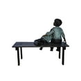 thumbnail image 2 of Brother and Sister on A Bench Enjoying Outdoors Bronze Statue  18&quot; x 39&quot; x 33&quot;H, 2 of 11