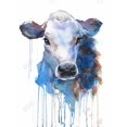 thumbnail image 3 of Aquarelle jersey Vache - Toile 36"x48 Pouces - Impression sur Demande, 3 of 5