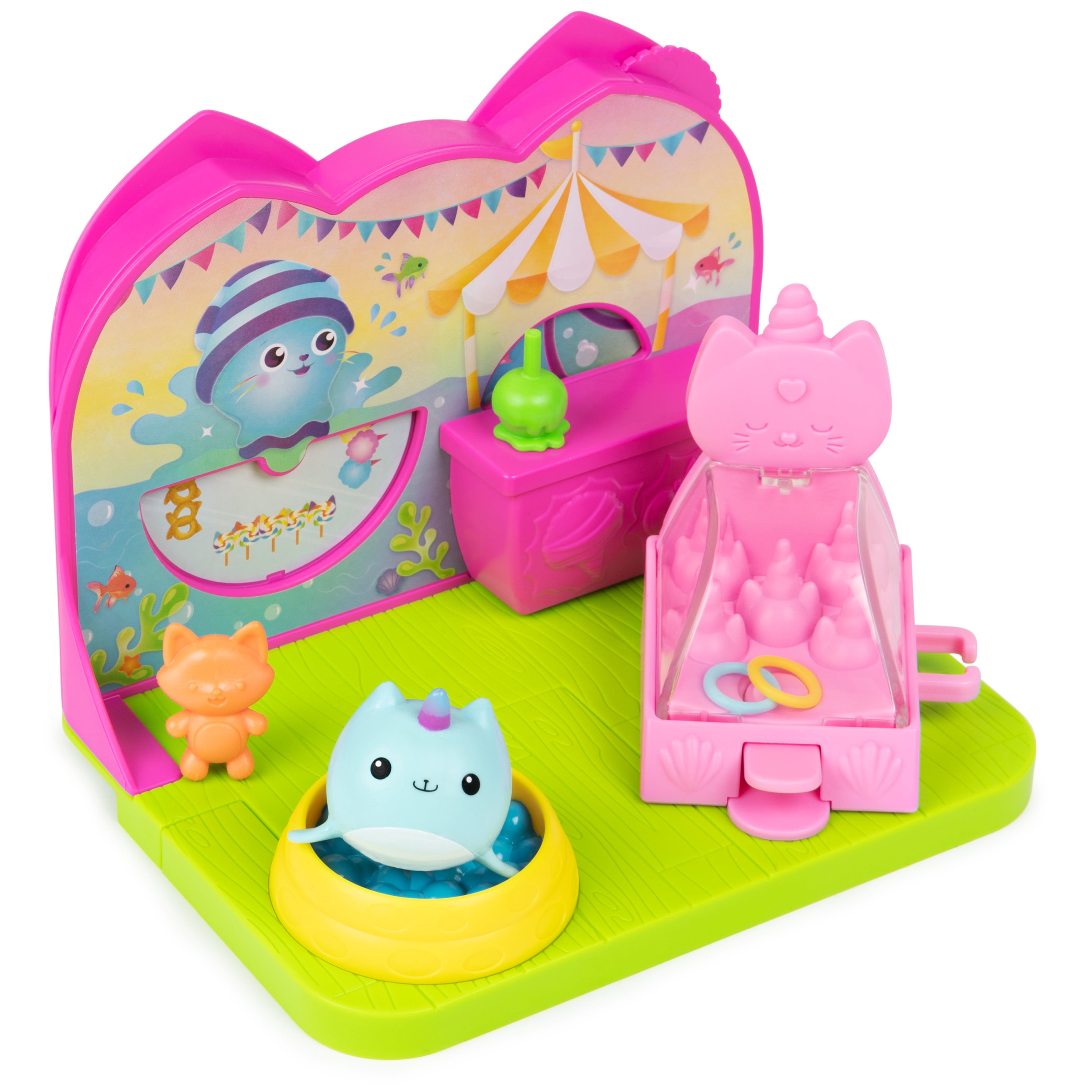 Gabby’s Dollhouse Kitty Narwhal’s Carnival Room with Toy Figure