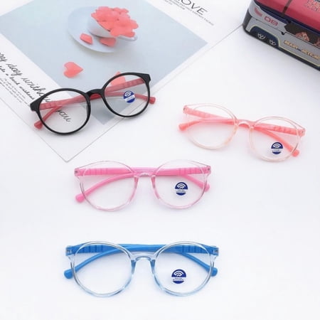 Blue Light Blocking Glasses, Computer Glasses - 4 Pack Glasses(Boys/Gril) - with Spring Hinges Nerd Reading Gaming Glasses