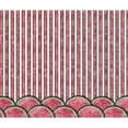 thumbnail image 2 of CafePress - Watermelon Mania Double Row Border Stripes Throw - Soft Fleece Throw Blanket, 50"x60" for All Ages, 2 of 4
