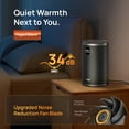 thumbnail image 5 of DREO Space Heater, 1500W Portable Heaters for Inside, Electric Heater with Thermal Sensor for Home, Digital Display, 12H Timer, 3 Modes, Safe Quiet Heater for Bedroom, 5 of 9