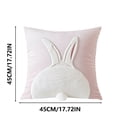 thumbnail image 3 of Fiudx Bonita Funda de Almohada de Conejos, Diseño Bordado para Sofá, Material Suave para Mayor Comodidad, Fácil de Limpiar, Lavable a Máquina, Ideal para Decorar El Hogar o El Coche, Regalo Perfecto, 3 of 5