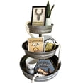 thumbnail image 4 of 4 Pcs Father's Day Tiered Tray Decor Wooden Table Signs Mini Father's Day Wood Sign Dad Ever Tiered Tray Decor For Dad Gift Farmhouse Kitchen Shelf Large Table Centerpieces for Kitchen, 4 of 5