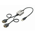 thumbnail image 2 of StarTech.com 2ft (60cm) 2-Port USB to Serial Adapter Cable, Interchangeable DB9 Screws/Nuts, COM Retention, USB-A to DB9 RS232, FTDI, Level-4 ESD Protection, Windows/macOS/ChromeOS/Linux - Rugged TPE Construction (2P1FFC-USB-SERIAL) - USB / serial cable - USB (M) to DB-9 (M) - 2 ft - black, 2 of 7
