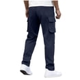thumbnail image 5 of Mifsaly Straight Leg Cargo Pants for Men Drawstring Elastic Waist Baggy Pant with Multi Pockets Outdoor Hiking Training Outdoor Streetwear XL, 5 of 9