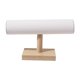 thumbnail image 3 of Soporte para pulseras Organizador de pulseras para hombres y mujeres Soporte para reloj estable con barra en T Ante beige, 3 of 9