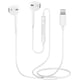 thumbnail image 1 of Auriculares con Cable con Conector Lightning, Auriculares de Audio estéreo HiFi con micrófono y Control de Volumen Auriculares Internos compatibles con iPhone 14/13/12/SE/11/X/XR/8/7 iOS, 1 of 5