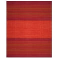 thumbnail image 2 of SAFAVIEH Montauk Ben Striped Soft Braided Cotton Area Rug, Orange/Red, 9' x 12', 2 of 7
