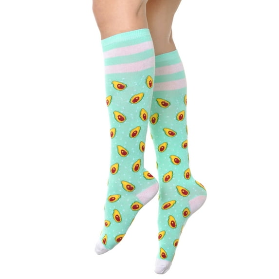Angelina Novelty Foodie Knee-High Socks (1 or 6 Pairs)