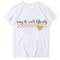 thumbnail image 2 of Blouse Mode Femme Manches Courtes Col Rond T-Shirt Amusant, 2 of 3