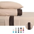 thumbnail image 1 of Juego de Sábanas King Size 2800 Hilos Extra Suave Premium Cenefa Europea Soft Nature, 1 of 5