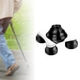 thumbnail image 6 of Cane Tip Cane Foot Pads Extra Stability with 4 Support Rubber Feet Base Accessory for walking rod Cane Ferrules Universal Quad Cane Tips Fixed Small, 6 of 10