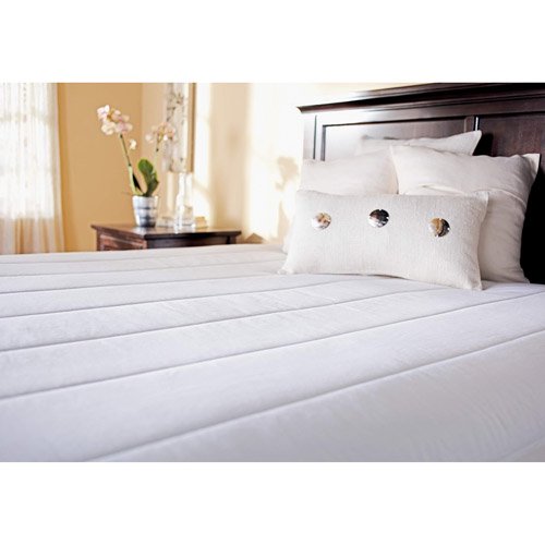Sunbeam Quilted Electric Heated Mattress Pad with Dual Controllers