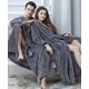 thumbnail image 2 of 2026 Women's Robe, Plush Fleece Long Hooded Bathrobe Winter, 2 of 3
