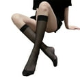thumbnail image 6 of huanledash 1 Pair Stockings Solid Color Sweat-absorbing Breathable Sweet High Elasticity Knee Socks for Daily Wear, 6 of 8
