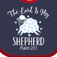 thumbnail image 4 of Inktastic The Lord is My Shepherd Psalm 23 Boys or Girls Baby Bib, 4 of 4