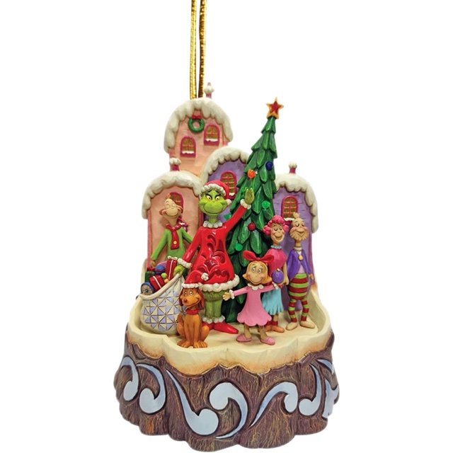 2023 Adorno colgante de acrílico verde navideño, colgante de madera para vacaciones de Acción de Gracias de Navidad, decoración divertida para árbol de Navidad verde para regalos de fiesta en el hogar
