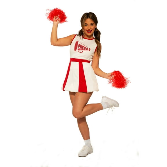 RUBIES II Cheerleader Women's Costume for Halloween with Dress for Adults, Women's Size Medium