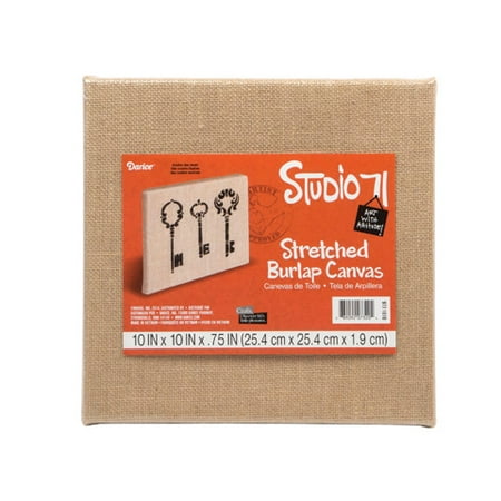 burlap stretched canvas 10x10 walmart com