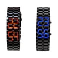 thumbnail image 3 of Bearachild Hombres europeos y americanos Reloj Lava LED Pareja Amante Amistad Mano Reloj de Cadena de acero Rojo Type3 NO3, 3 of 6