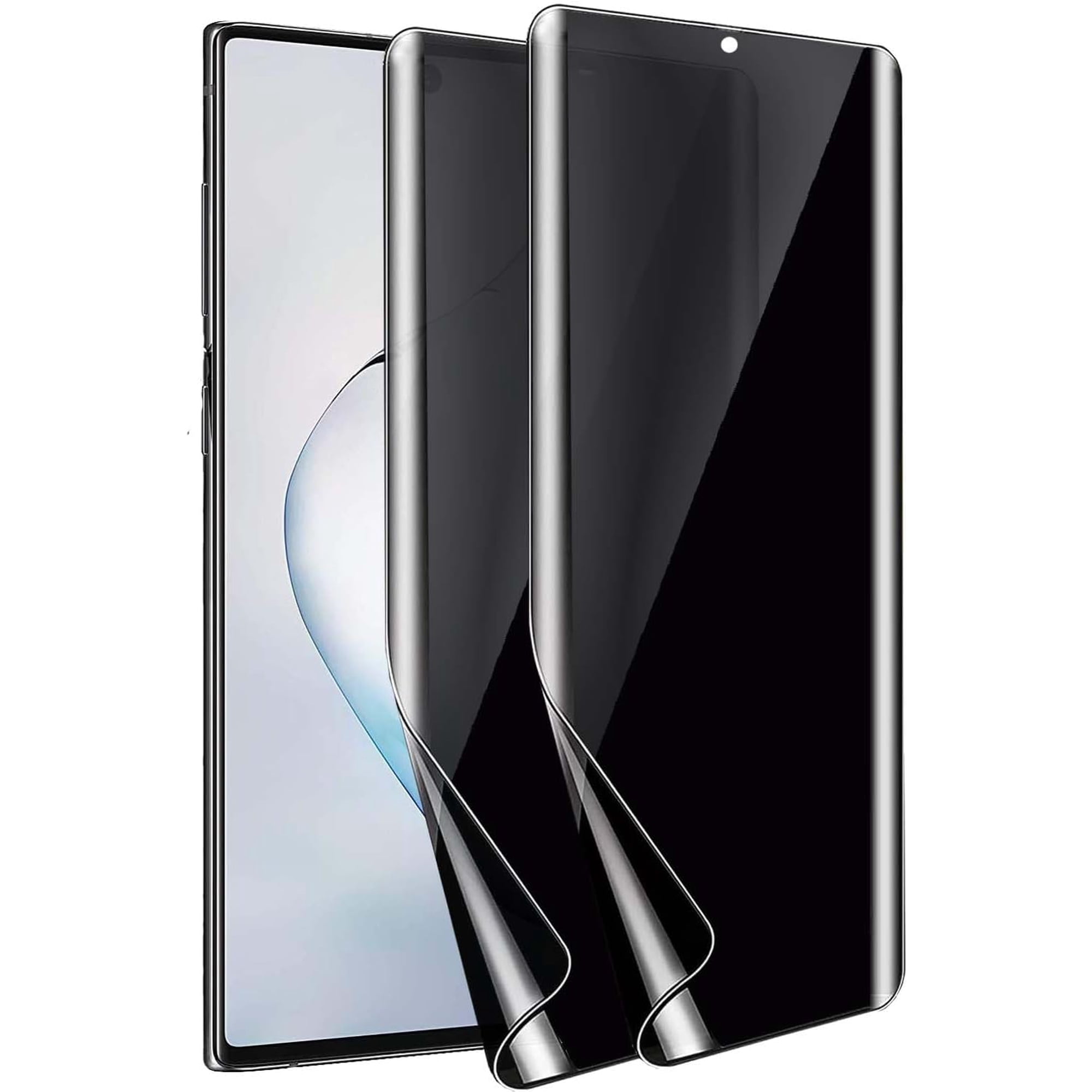 for 2 Pack Privacy Screen Protector for Samsung Galaxy Note 10 (6.3") - Anti-Spy Flexible TPU Film, HD, Bubble-Free, Case Friendly, Full Coverage