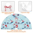 thumbnail image 4 of Lsque Sailboats Anchors Print Christmas Tree Skirt, Tree Skirt with Ties or Velcro, Perfect for Holiday Decorations, Halloween, and New Year-30", 4 of 7