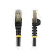 thumbnail image 4 of StarTech.com STP CAT 6A 10GbE RJ-45 9ft CAT6A CEthernet RJ45 Fluke TIA Âble Cordon de Raccordement Sans Fil Blindé 100W PoE, Câble Réseau avec Soulagement de la Déformation, Noir, Certifié / - Catégorie 6A - 26AWG (C6ASPAT9BK) - Câble de Raccordement - (M) à RJ-45 (M), 4 of 5