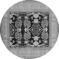 thumbnail image 1 of Ahgly Company Indoor Round Oriental Gray Industrial Area Rugs, 5' Round, 1 of 4