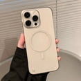 thumbnail image 4 of Magnetic Wireless Charging Matte Frameless Case For iPhone 15 14 13 12 Pro Max Plus For Magsafe Lens Protection Hard PC Cover, 4 of 5