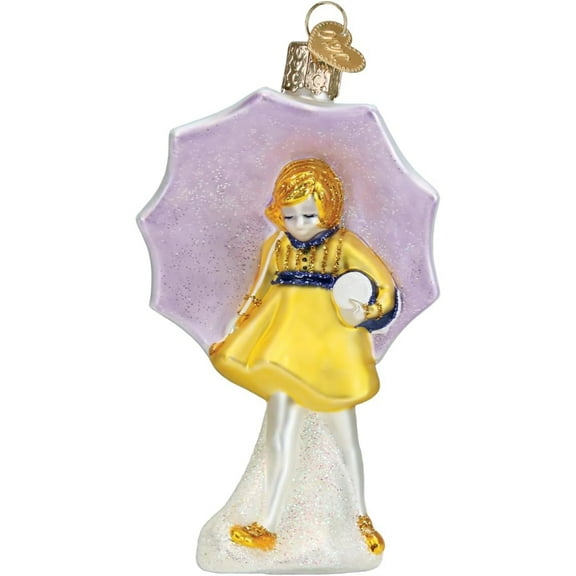 1 Pc Old World Christmas Morton Umbrella Girl Ornament (10247)