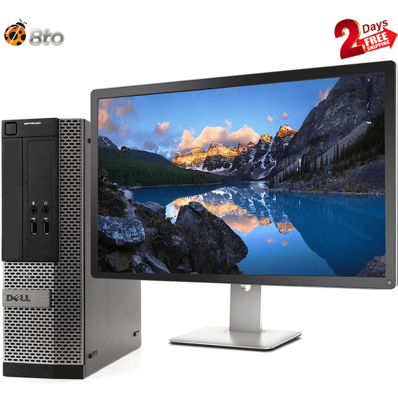 Restored Dell Desktop SFF Computer Intel Core i5 4th Gen. Processor 16GB Ram, 1TB SSD, New 22" LCD, Keyboard & Mouse, Bto WiFi Adapter, Windows 10 Pro PC (Refurbished)