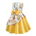 thumbnail image 2 of Vestido de baile AIMJCHLD para niña con flores, talla 8T 9T, amarillo, 2 of 6