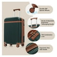 thumbnail image 2 of Hardshell Luggage, Lightweight Suitcase with Spinner Wheels, DARK GREEN+USB, 2 of 6