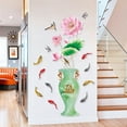 thumbnail image 4 of Chinese Style Lotus Vase Wall Sticker Removable Home Decor for Living Room Bedroom, 4 of 8