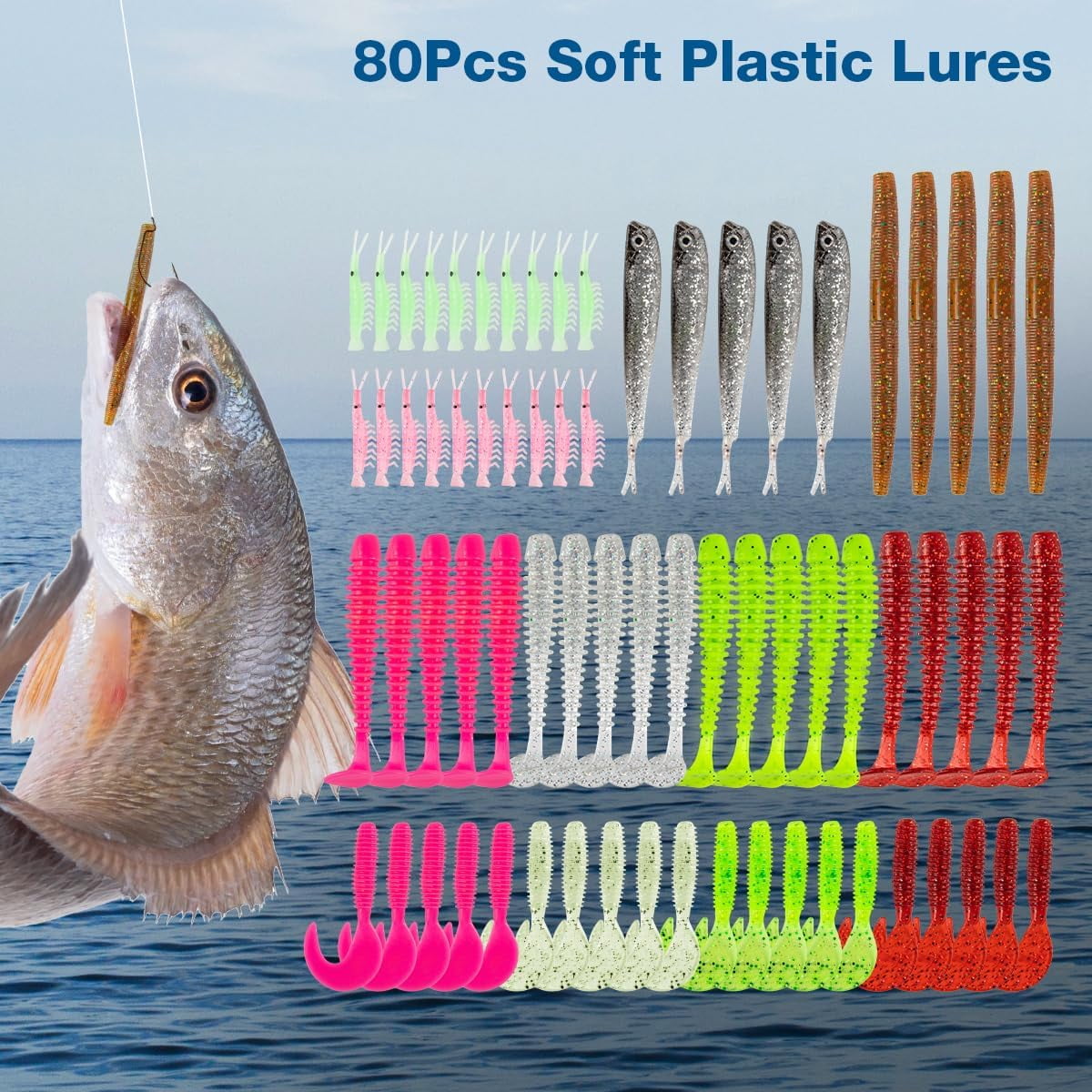 GOANDO, Fishing Lures Set, 404 pcs, Tackle Box with Tackle Included - Walmart.com GOANDO, Fishing Lures Set, 404 pcs, Tackle Box with Tackle Included - Walmart.com