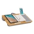 thumbnail image 2 of LapGear Home Office Lap Desk with Device Ledge, Mouse Pad, and Phone Holder - Oak Woodgrain - Fits Up to 15.6 Inch Laptops - Style No. 91589, 2 of 7