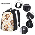 thumbnail image 3 of Bingfone Sloth Yoga for Backpack Lunch Bag Pencil Case Set, Large Capacity School Backpack Combination Three-piece Set, Unisex, 3 of 7