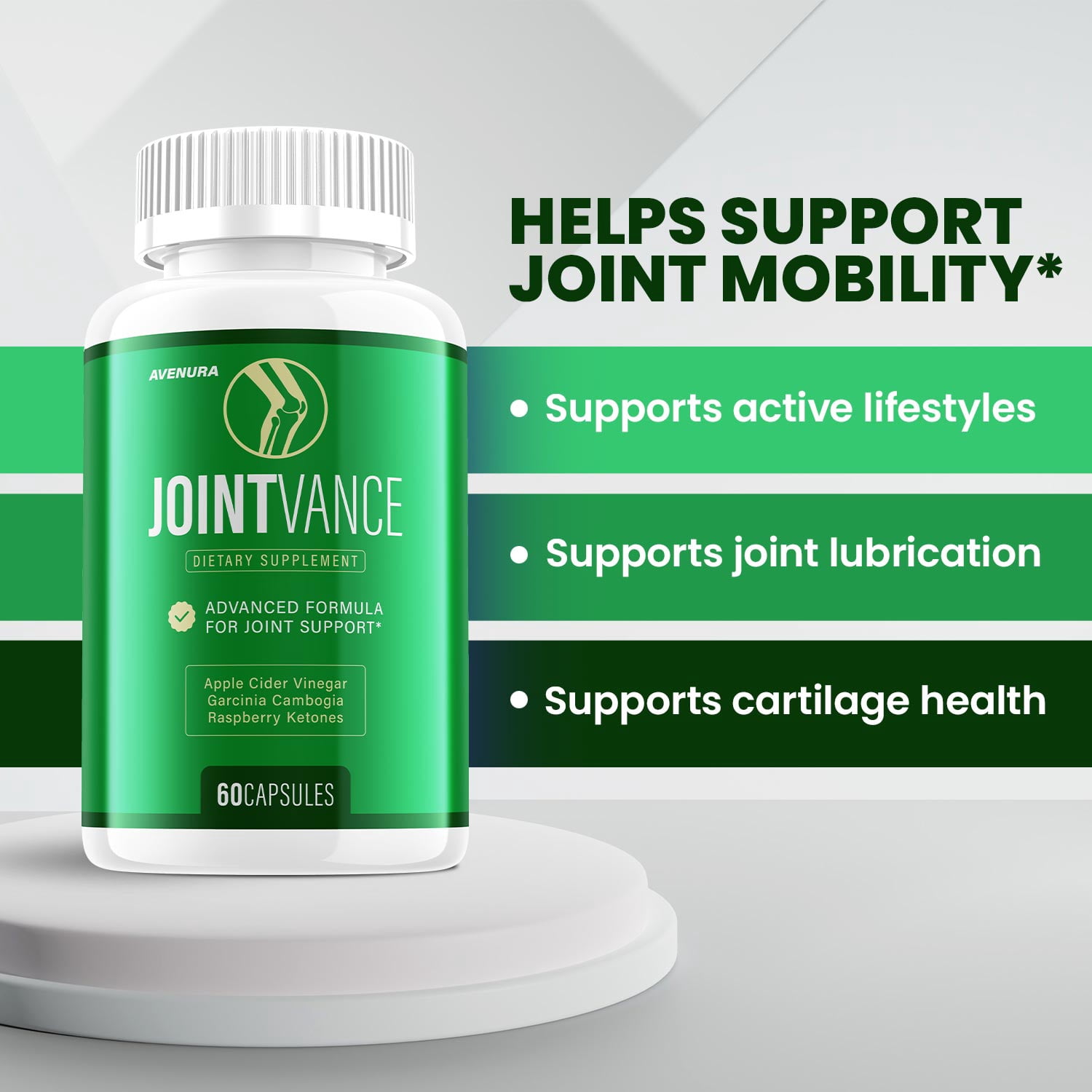 JointVance Capsule – Joint Vance Advanced Formula for Joint Support Supplement, 5 Pack, 300 Capsules