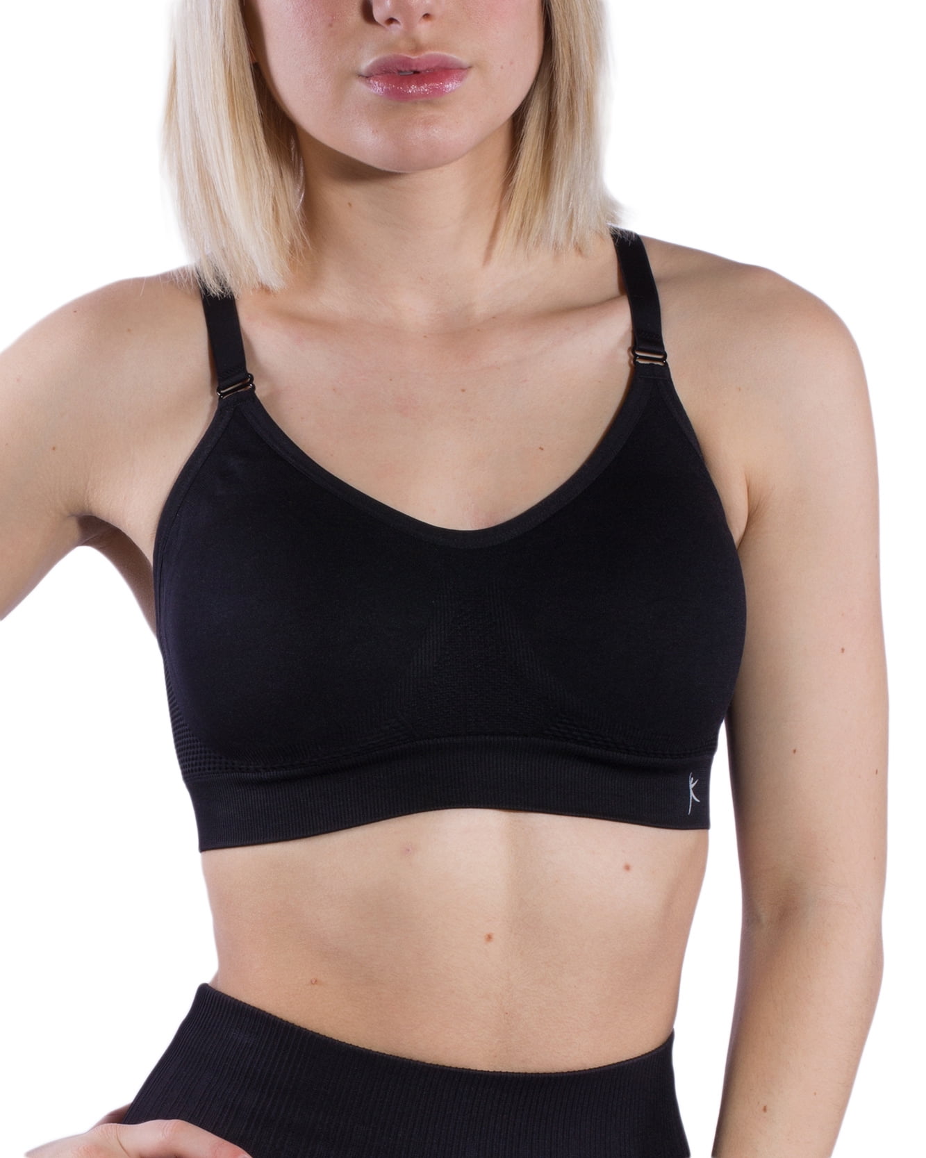 danskin now keyhole seamless sports bra