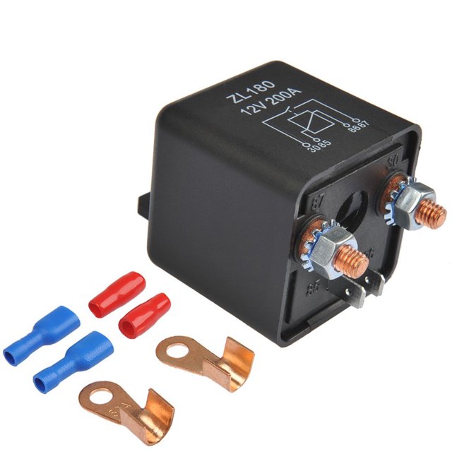 Relés para automóvil 12 V 200 A - Relé de motor para automóvil de alta resistencia