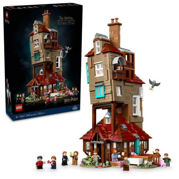 LEGO Harry Potter The Burrow – Collectors’ Edition, Weasley House, Collectible Building Set - 10 Minifigures Plus Errol the Owl - Gift for Adult Fans of the Wizarding World - 76437