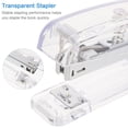 thumbnail image 3 of KAKOWELY Transparent Stapler 1pc Transparent Stapler Plastic Binding Machine Book Binding Tool Stapling Tool5.91"X2.17"X1.18", 3 of 5