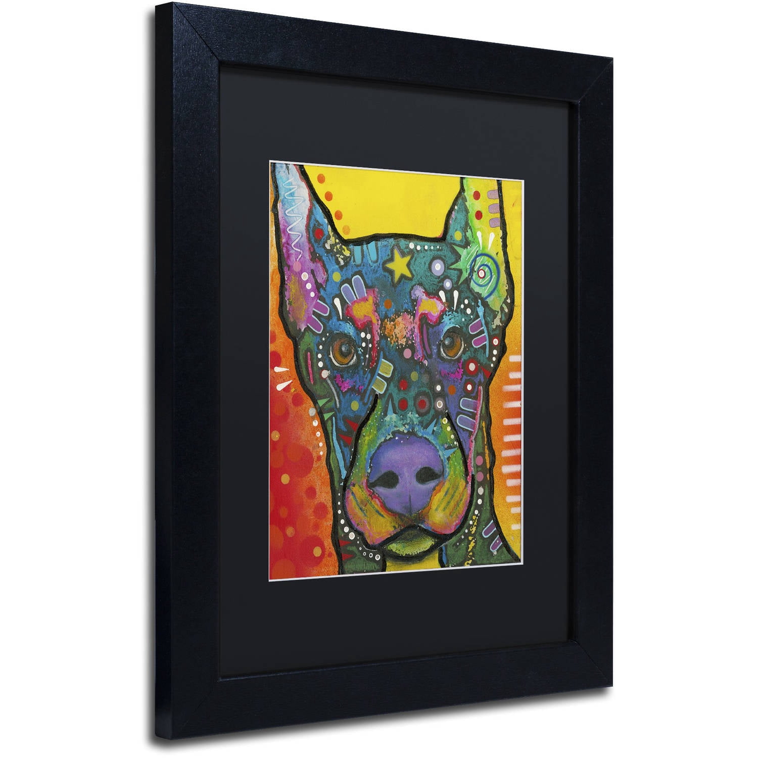 Trademark Fine Art "17" Canvas Art by Dean Russo, Black Matte, Black Frame
