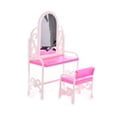 thumbnail image 2 of Coiffeuse Cosmétiques table de Bureau Poupée table Bébé Jouet Chaise Commode table de Toilette Meubles Décor, 2 of 7