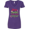 thumbnail image 3 of Inktastic Christmas Dear, Santa Before I Explain How Much Do You Know? Women's V-Neck T-Shirt, 3 of 5